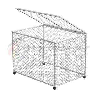 Купить Корзина для хранения мячей передвижная металлическая (сетка) разборная в Рассказове 