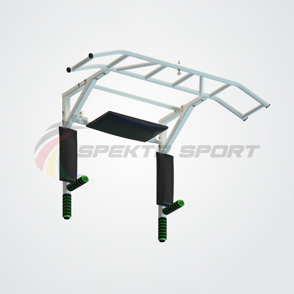 Турник-брусья-пресс Прометей разборный с доп. хватами цв. белый