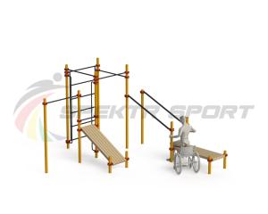 Купить Спортивный комплекс для инвалидов-колясочников WRK-D20_76mm в Рассказове 