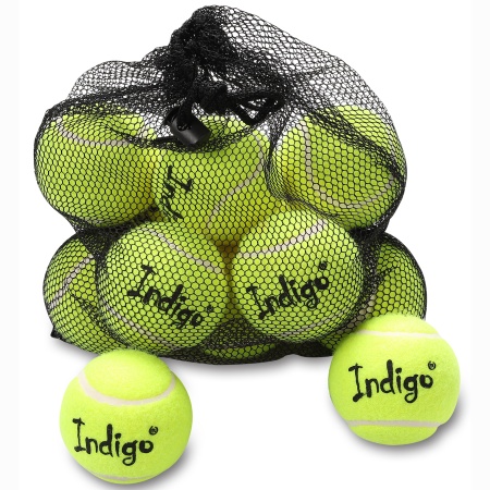 Купить Мяч для большого тенниса Indigo (12 шт в сетке) начальный уровень в Рассказове 