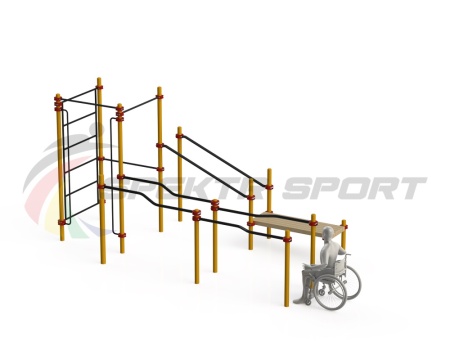 Купить Спортивный комплекс для инвалидов-колясочников WRK-D16_76mm в Рассказове 
